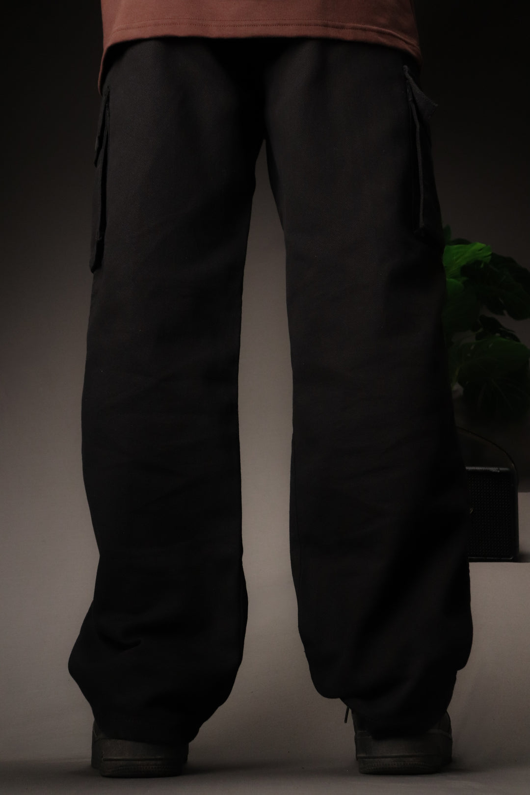Black - PIE Wide Leg Premium Cargo Pants